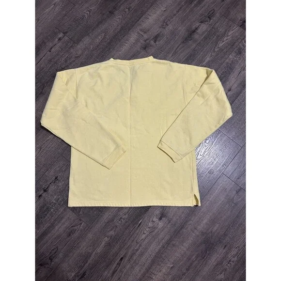 Vintage Y2K Rainforest Cafe Las Vegas Sweatshirt Size XL Butter Yellow V Neck - Picture 4 of 4